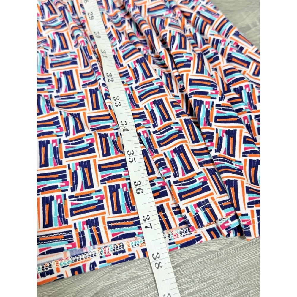 Leota 4L Wrap Dress Geometric Print Knee Length Stretch Career Office Plus Size - Picture 14 of 16